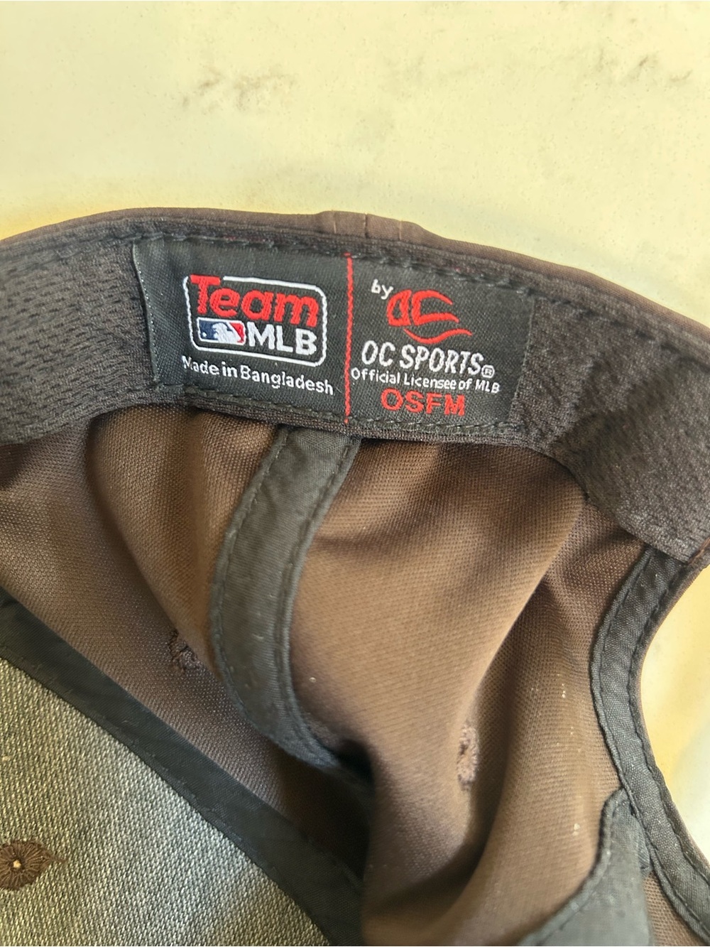 San Diego Padres Brown Team MLB OC Sports Baseball Cap Hat - Picture 4 of 4